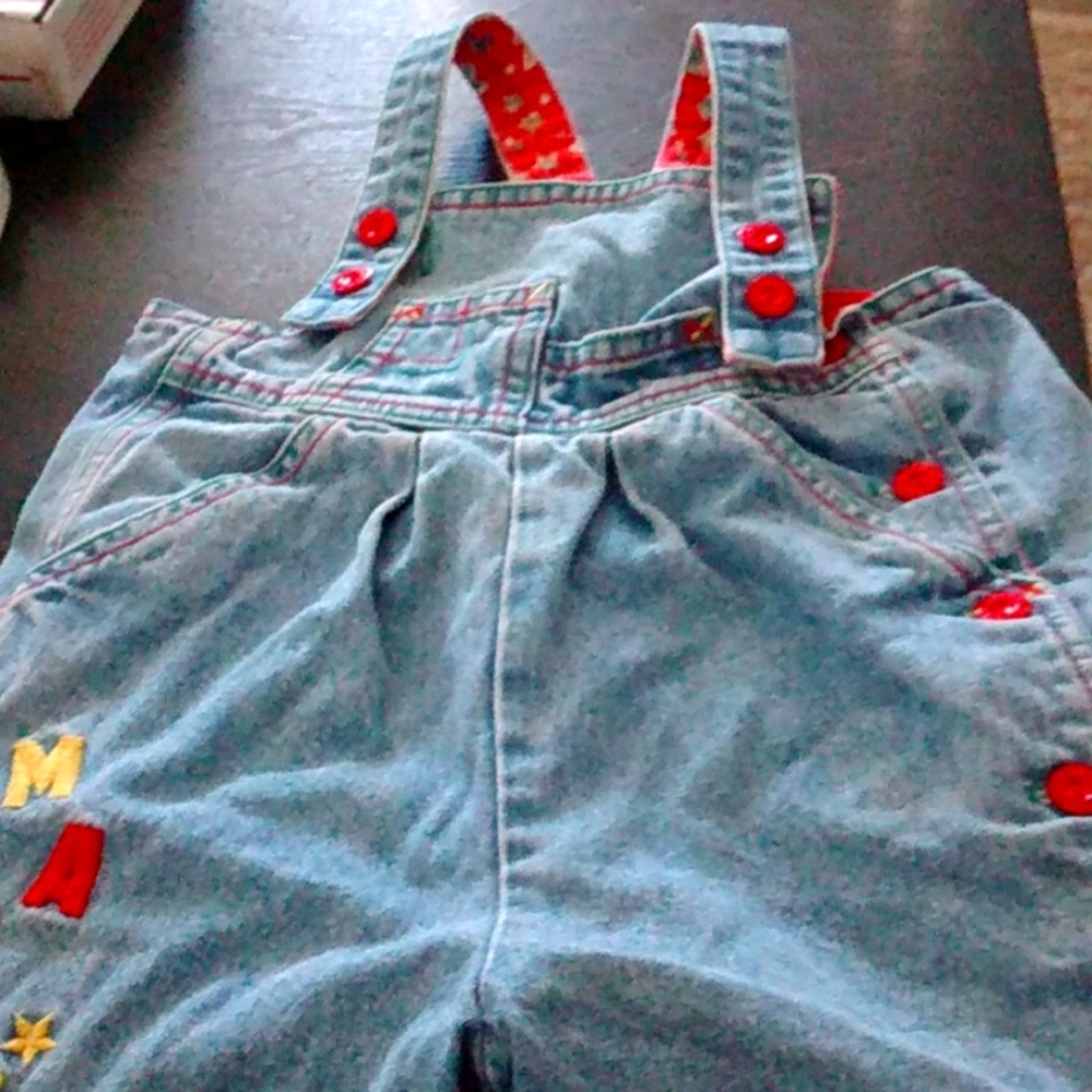 St. Michael jean overalls 18 mos. Vintage 1980s